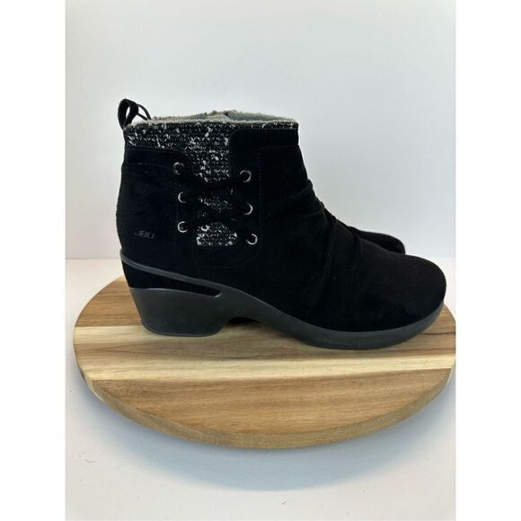 JBU by Jambu Women's 11 Nottingham Wedge Ankle Bootie Boot Shoes Black - Picture 1 of 15